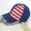 Summer And Autumn New Korean Version Tide New American Flag Diamond Denim Baseball Washed Summer Outdoor Sun Hat Peaked Cap