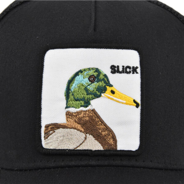 Cross-border Duck Embroidered Baseball Cap Patch Animal Embroidered Cap Mesh Baseball Cap Sunshade Mesh Cap