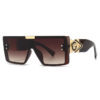 Europe And The United States Fashion Big Frame Sunglasses Old Man's Head Men's And Women's Sunglasses Rimless One-piece Sunglasses Men's Cross-border Wholesale