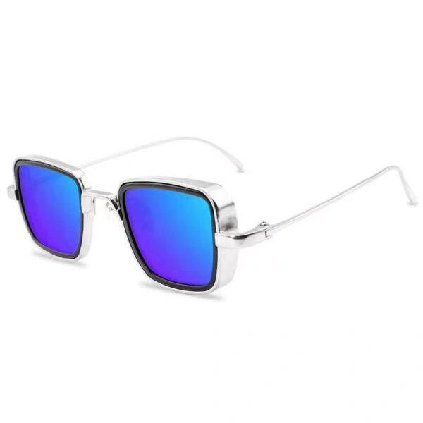 New Indian Sunglasses Square Glasses Retro Thick Edge Metal Trendy Men's Sunglasses