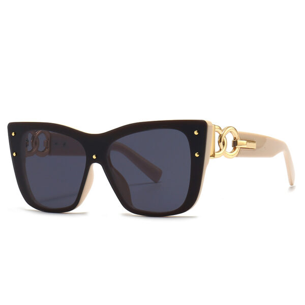 New Fashion Big Frame Cat Eye Unisex Sunglasses Trendy Cross-border Sunglasses