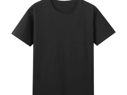 High-count Pure Cotton Short-sleeved Men's Bottoming Shirt 220g Solid Color 40-count Cultural Shirt Work Clothes White T Men