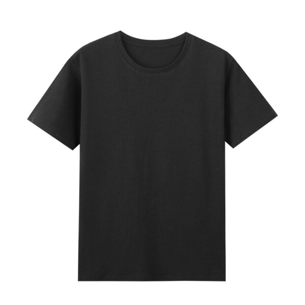 High-count Pure Cotton Short-sleeved Men's Bottoming Shirt 220g Solid Color 40-count Cultural Shirt Work Clothes White T Men