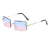 2026 New Fashion Square European And American Sunglasses Cut Edge Cross-border Tide Cut Sunglasses Trend Sunglasses Women
