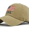 Cross-border European And American Washed Old American Baseball Cap Embroidered Peaked Cap USA Embroidered Baseball Cap