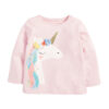 Children's T-shirt Autumn New European And American Children's Clothing Children's T-shirt Unicorn Girls Long Sleeve T-shirt