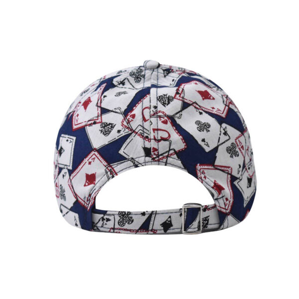 Cross-border Cotton New Color Poker Chinese Style Baseball Cap Printed Peaked Cap Neutral Outdoor Sun Visor Wholesale