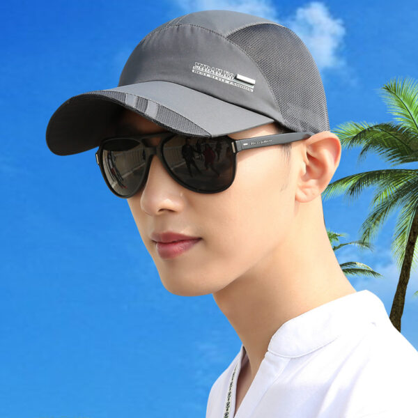 Hat Summer Men's Korean Version Of The Trendy Outdoor Sports Quick-drying Sunshade Sunscreen Baseball Mesh Cap