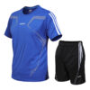 Quick-drying Men's Running Suit Short-sleeved Shorts Round Neck T-shirt Breathable Loose Fitness Large Size Outdoor Sports Suit