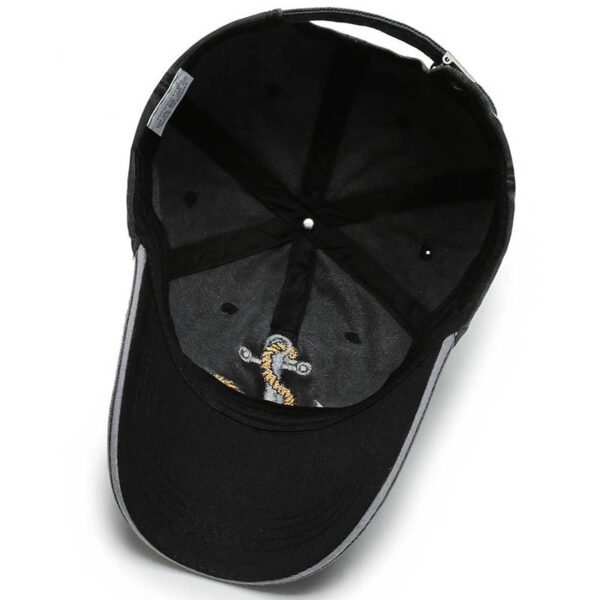 Hat Men's Spring And Summer Korean Version Tide Embroidery Sea Riveted Denim Baseball Cap Peaked Cap Travel Outdoor Travel Sun Hat