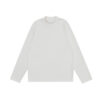 MYQ Mock Collar Long-sleeved T-shirt Men's Loose Autumn And Winter White Black Base Shirt Fashionable Inner Tops T-shirt