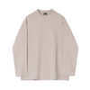 MYQ Long-sleeved T-shirt Men's Round Neck Autumn Korean Style Loose Fashionable Casual Solid Color Cotton T-shirt Base Shirt Top