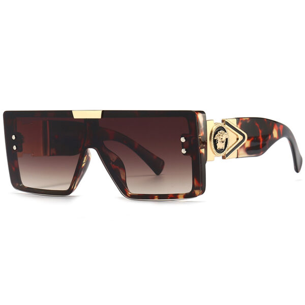 Europe And The United States Fashion Big Frame Sunglasses Old Man's Head Men's And Women's Sunglasses Rimless One-piece Sunglasses Men's Cross-border Wholesale