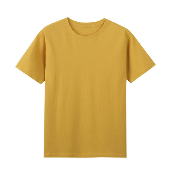High-count Pure Cotton Short-sleeved Men's Bottoming Shirt 220g Solid Color 40-count Cultural Shirt Work Clothes White T Men