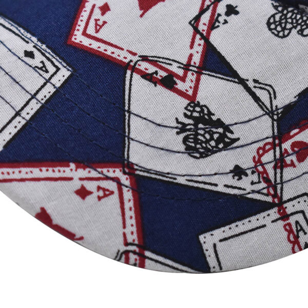 Cross-border Cotton New Color Poker Chinese Style Baseball Cap Printed Peaked Cap Neutral Outdoor Sun Visor Wholesale