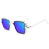 New Indian Sunglasses Square Glasses Retro Thick Edge Metal Trendy Men's Sunglasses