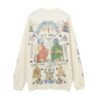 American High Street Graffiti Vintage Retro Long Sleeve Bottoming T-shirt Men And Women Vibe Style Hip Hop Fashion Brand Tee