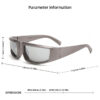 2026 European And American New Personality Big Frame Sunglasses Cycling Sports Trend Sunglasses For Men Cross-border Sunglasses