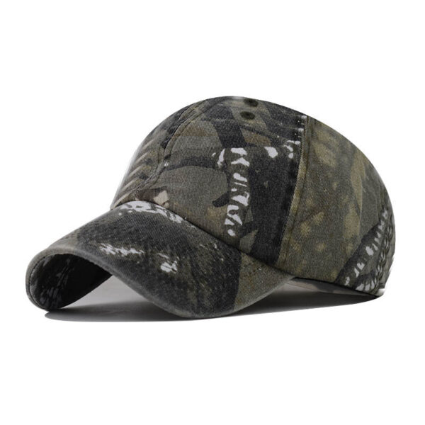 Washed Cotton Camouflage Baseball Cap Men's And Women's Peaked Cap Special Forces Hat Acu Camouflage Cp Ruin Python Pattern Sun Hat