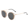 Steampunk flip vintage glasses hook sunglasses literary round frame glasses sunglasses