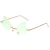 Dragonfly Wings Sunglasses Female Prom Catwalk Exaggerated Gradient Sunglasses Cross-border Ins Net Red Glasses