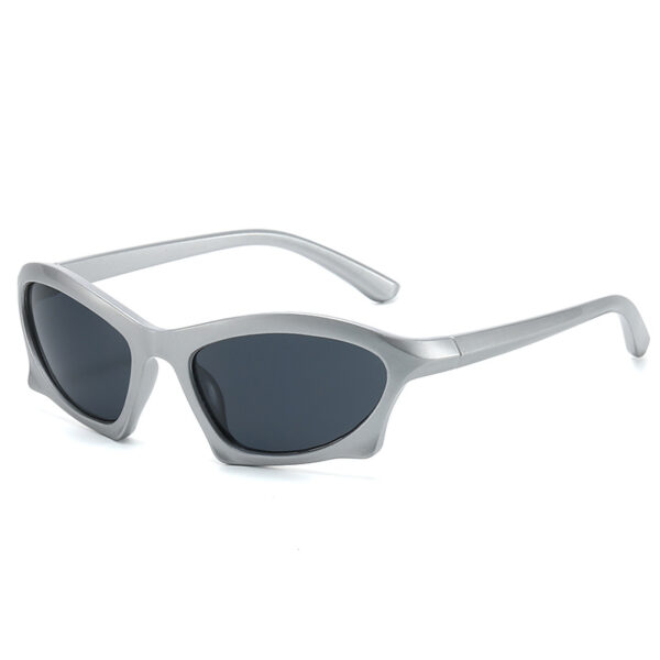 Modern Retro Geometric Sunglasses Trendy Street Shooting INS Style Poster Sunglasses Female