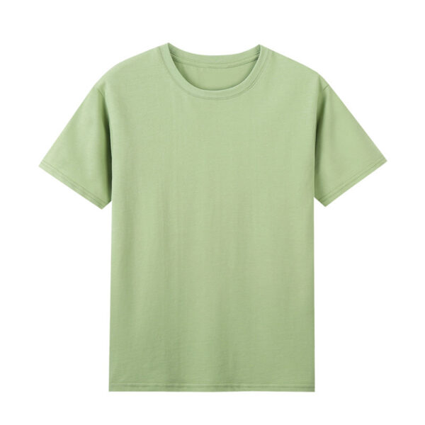High-count Pure Cotton Short-sleeved Men's Bottoming Shirt 220g Solid Color 40-count Cultural Shirt Work Clothes White T Men