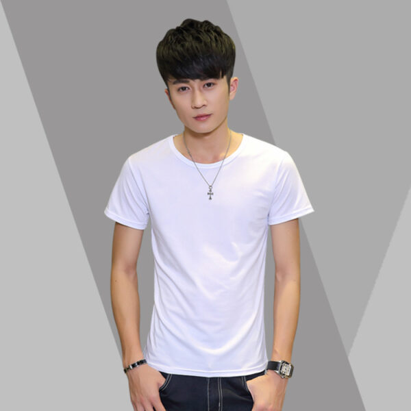 T-shirt Cotton Solid Color Short-sleeved Trendy Bottoming Shirt Wholesale Explosive Style