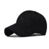 Cross-border Autumn And Winter New Cotton Retro Deerskin Baseball Cap Fashion Simple All-match Adjustable Peaked Cap