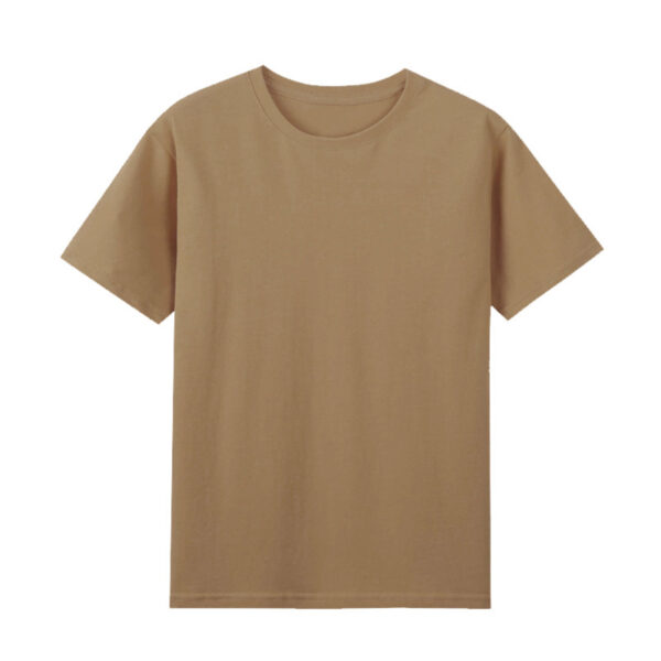 High-count Pure Cotton Short-sleeved Men's Bottoming Shirt 220g Solid Color 40-count Cultural Shirt Work Clothes White T Men