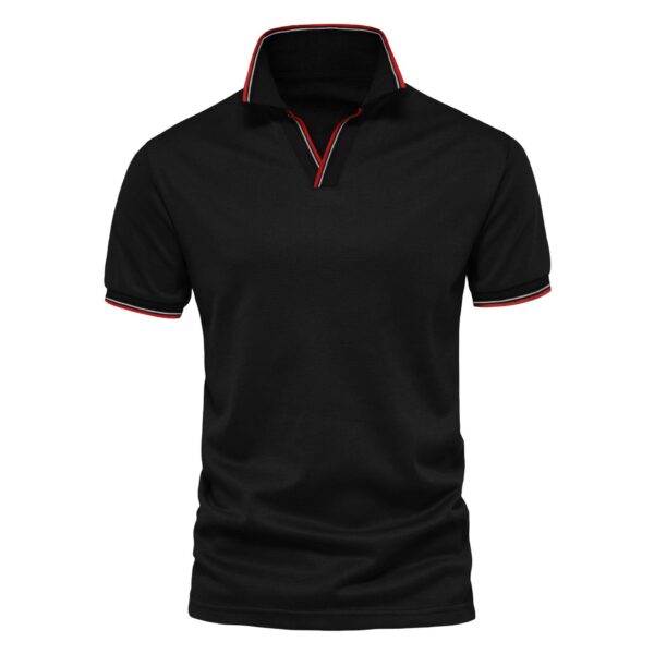 V-neck POLO Shirt Overalls Short-sleeved Top Men