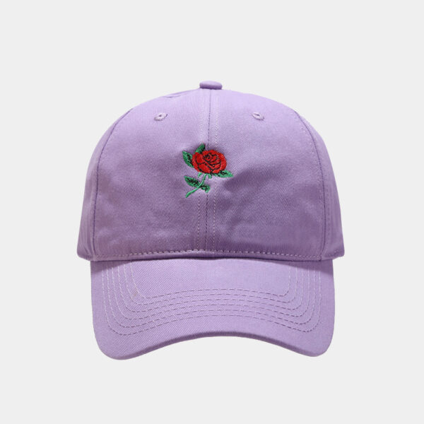 7O1CN01wSAJNP2AbGnMLDTYP_!!2496528221-0-cib 2026 New Rose Embroidery Soft Top Baseball Cap Show Face Small Men And Women Street Elegant Peaked Cap Fashion All-match