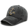 Hat Men's Spring And Summer Korean Version Tide Embroidery Sea Riveted Denim Baseball Cap Peaked Cap Travel Outdoor Travel Sun Hat