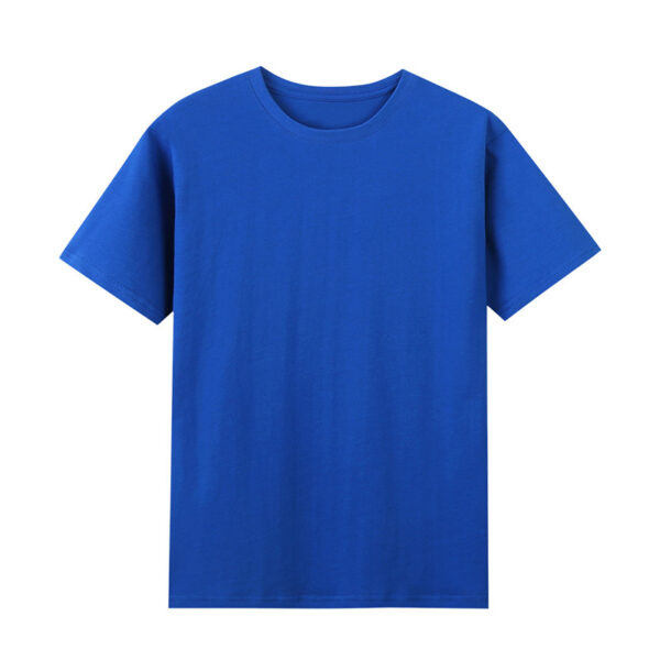 High-count Pure Cotton Short-sleeved Men's Bottoming Shirt 220g Solid Color 40-count Cultural Shirt Work Clothes White T Men