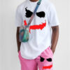 Basketball Printed T-shirt Shorts Men's New Loose Casual T-shirt Set
