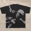 American Hip-Hop Character Print T-Shirt Casual Fashion Oversized T-Shirt Harajuku Gothic Retro Men's T-Shirt
