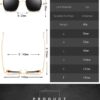 New Indian Sunglasses Square Glasses Retro Thick Edge Metal Trendy Men's Sunglasses