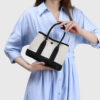Color-Blocking Garden Bag With A High-End Feel, Women's Canvas Handbag, New Model, Commuter Shoulder Mini Crossbody Bag For Women