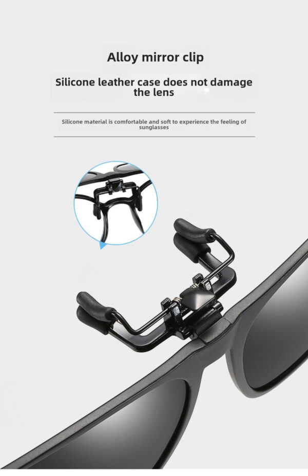 Myopia Glasses Polarized Glasses Ultra-light Invisible Clip Sunglasses Men's Driving Sunglasses Clip
