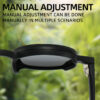 Adjustable Zoom Round Frame Polarized Sunglasses For Men Outdoor Anti-Uv Sunglasses For Men