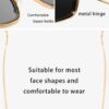 New Indian Sunglasses Square Glasses Retro Thick Edge Metal Trendy Men's Sunglasses
