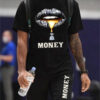Basketball Printed T-shirt Shorts Men's New Loose Casual T-shirt Set