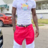 Basketball Printed T-shirt Shorts Men's New Loose Casual T-shirt Set