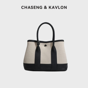 Color-Blocking Garden Bag With A High-End Feel, Women's Canvas Handbag, New Model, Commuter Shoulder Mini Crossbody Bag For Women