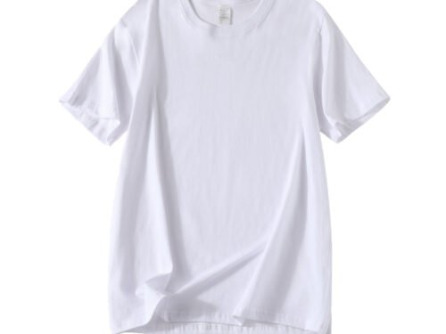 T-shirt Men's Clothing Heat Transfer Digital Printed T-shirt Heavy Spring And Autumn Trend Men's Bottoming Cotton T-shirt