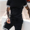 Basketball Printed T-shirt Shorts Men's New Loose Casual T-shirt Set