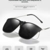 Myopia Glasses Polarized Glasses Ultra-light Invisible Clip Sunglasses Men's Driving Sunglasses Clip