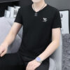 Trendy Men's Shirts V-neck Half-sleeved Slim-fit Casual Men's Short-sleeved T-shirt