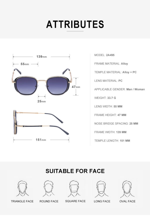Anti-UV Personality Sunglasses