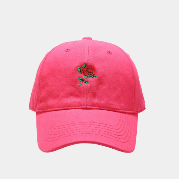 O1CN01aD8kPJ2AbGnJL2BDJ_!!2496528221-0-cib 2026 New Rose Embroidery Soft Top Baseball Cap Show Face Small Men And Women Street Elegant Peaked Cap Fashion All-match